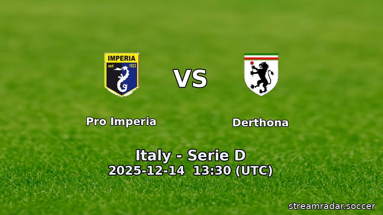 Pro Imperia vs Derthona