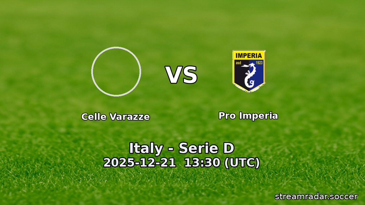 Celle Varazze vs Pro Imperia