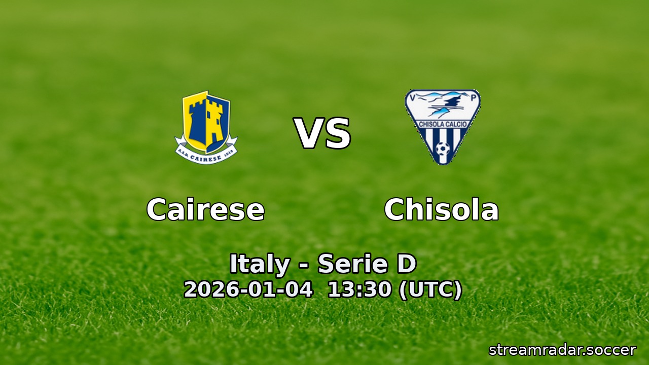 Cairese vs Chisola
