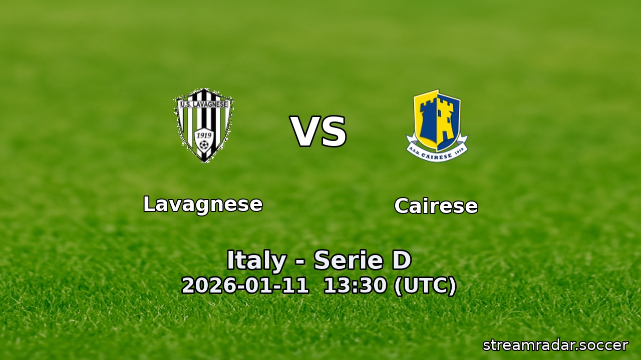 Lavagnese vs Cairese