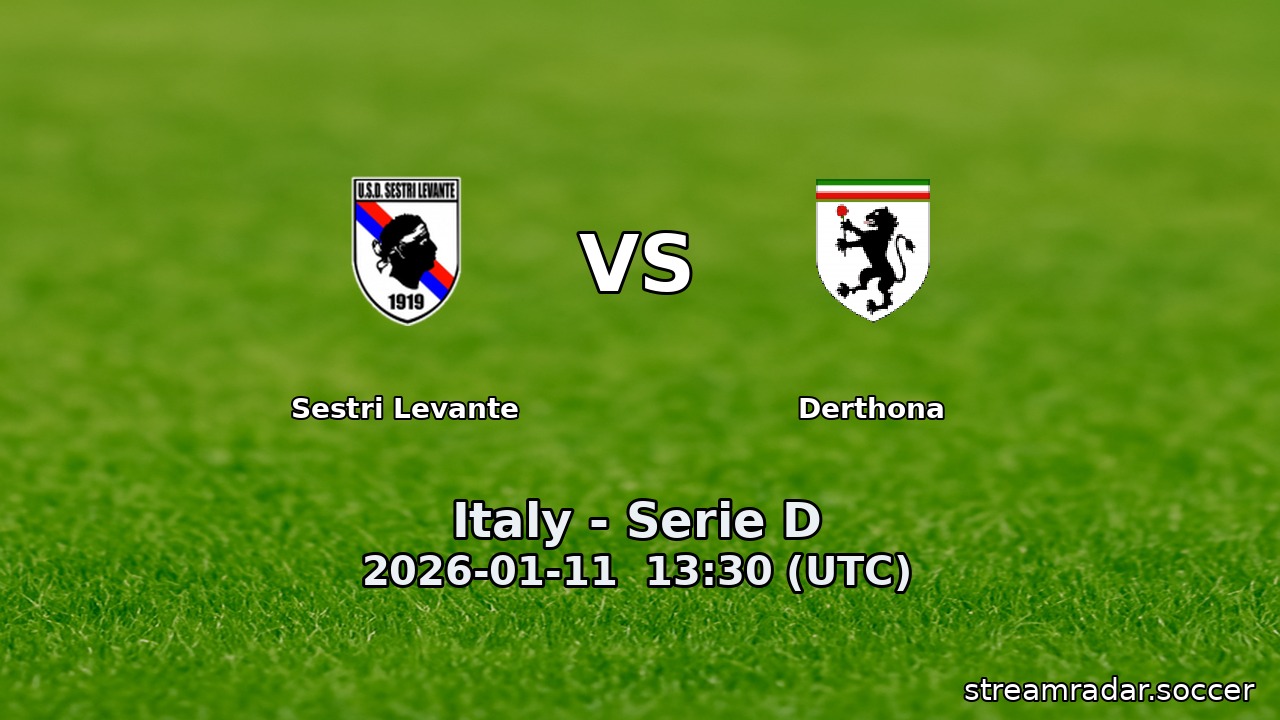 Sestri Levante vs Derthona