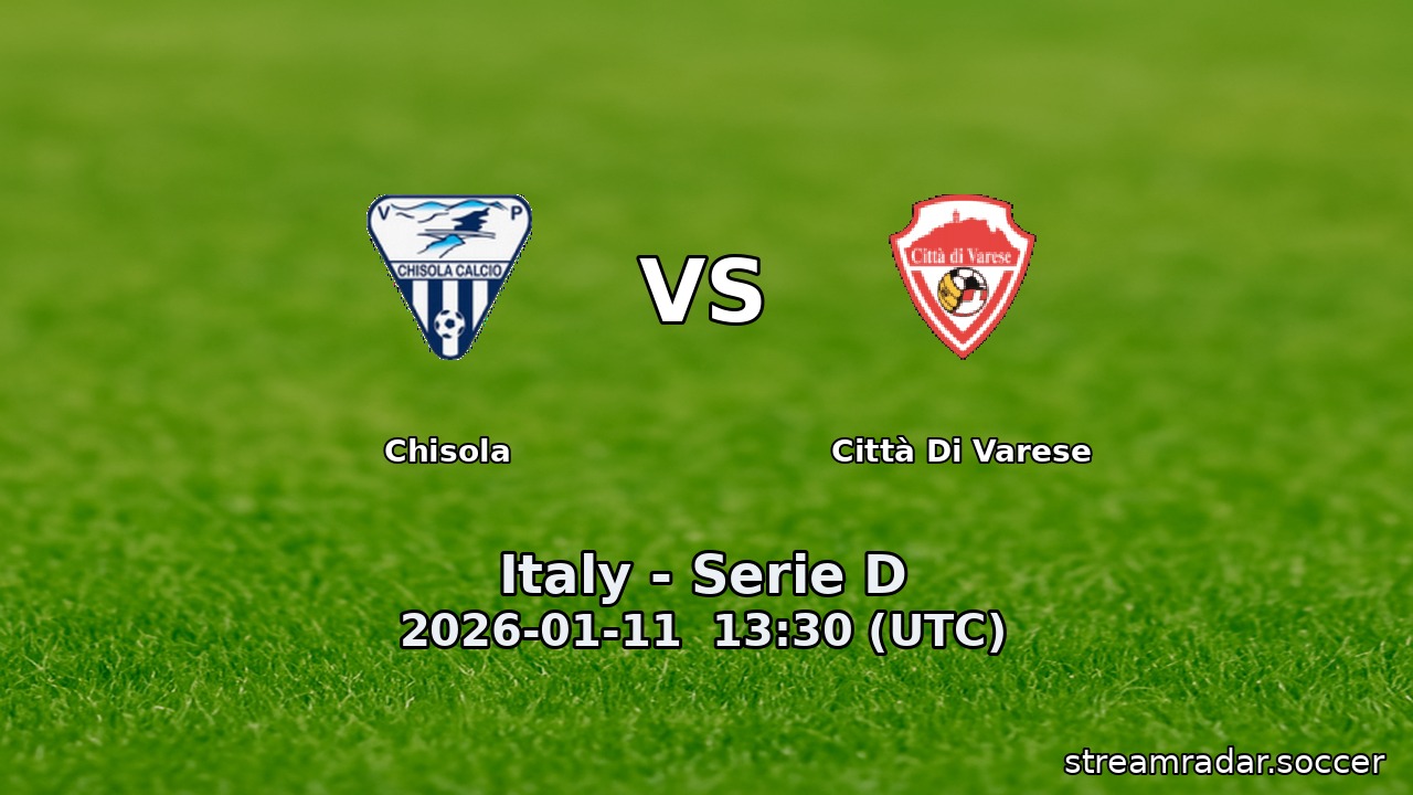 Chisola vs Città Di Varese