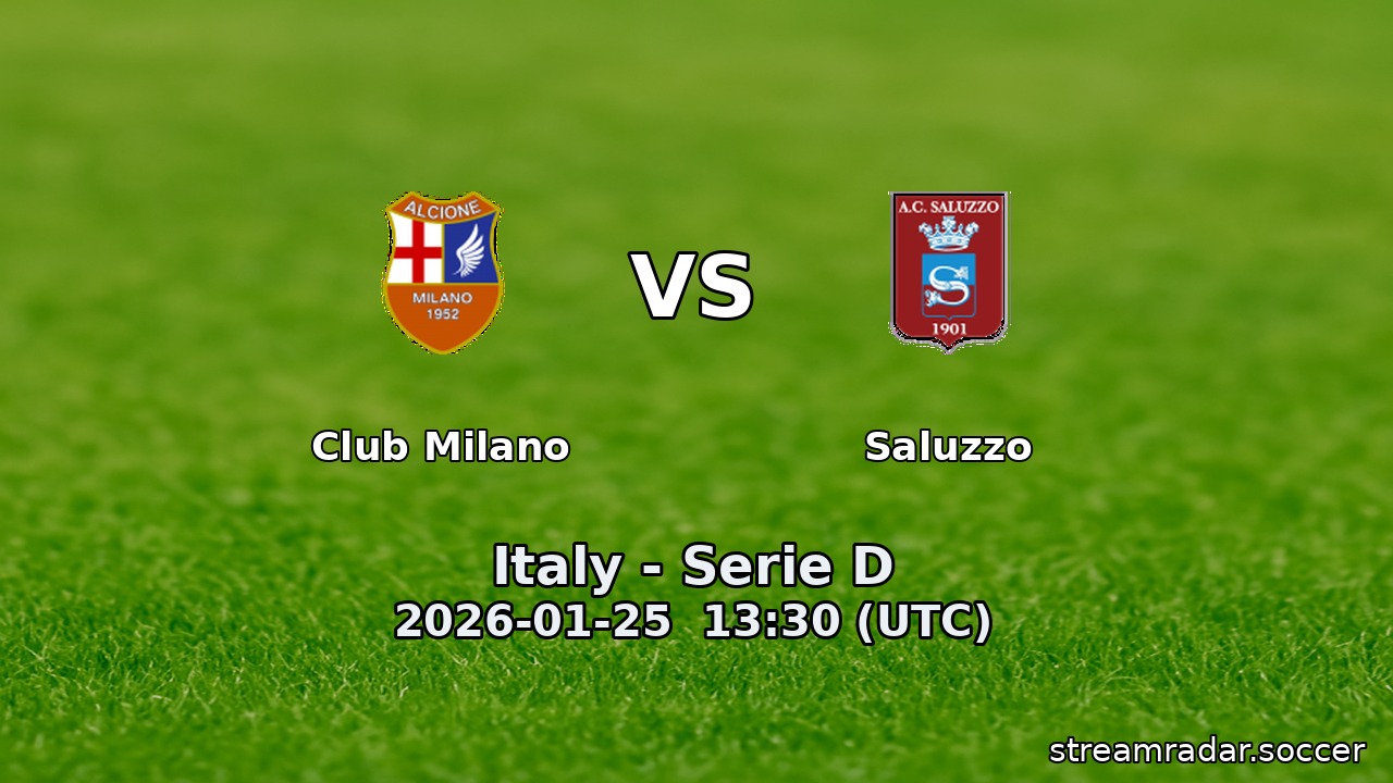 Club Milano vs Saluzzo