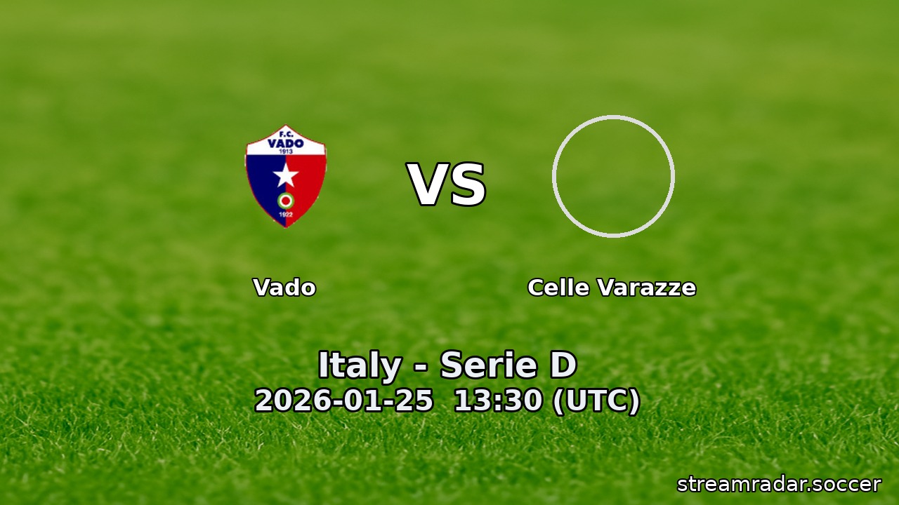 Vado vs Celle Varazze