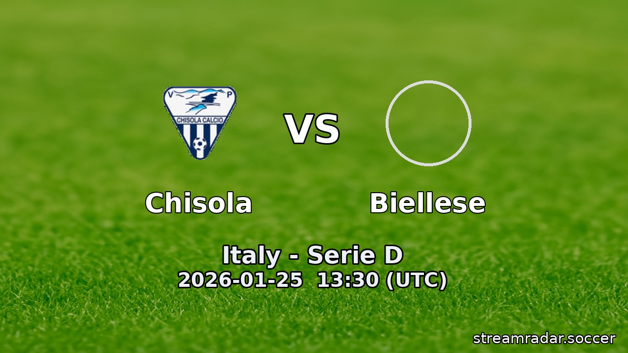 Chisola vs Biellese