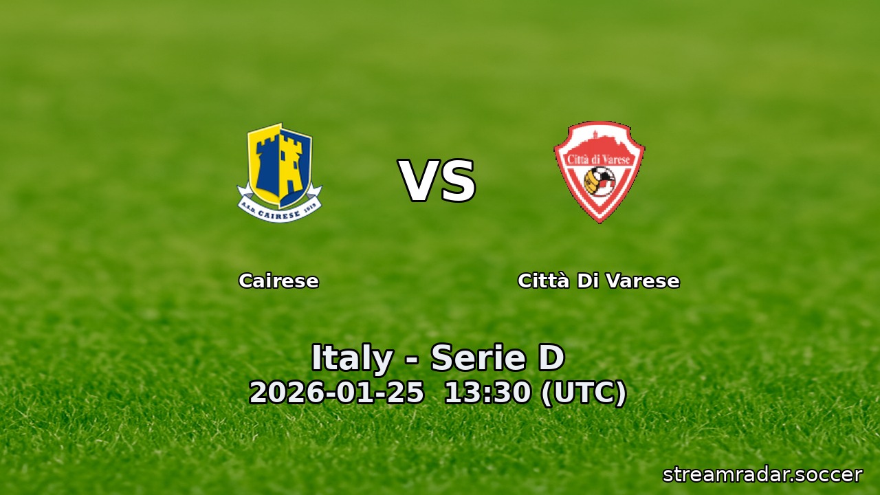 Cairese vs Città Di Varese