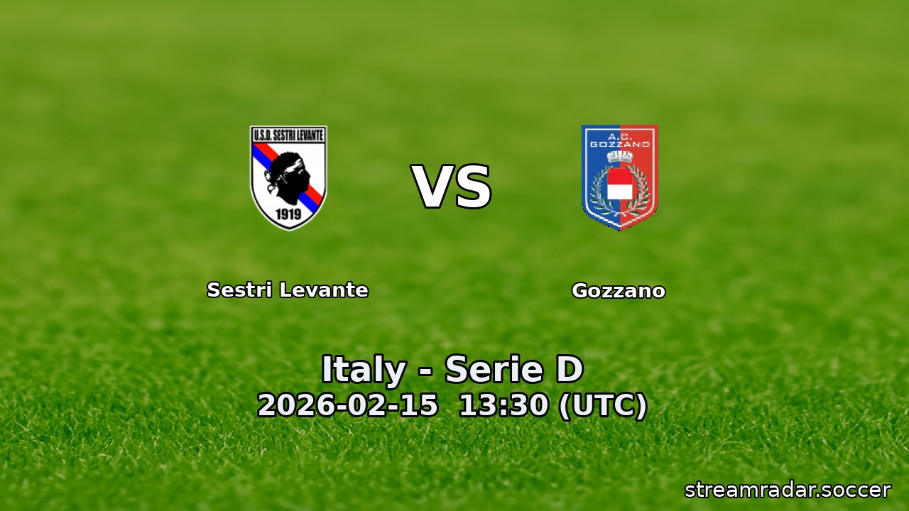 Sestri Levante vs Gozzano