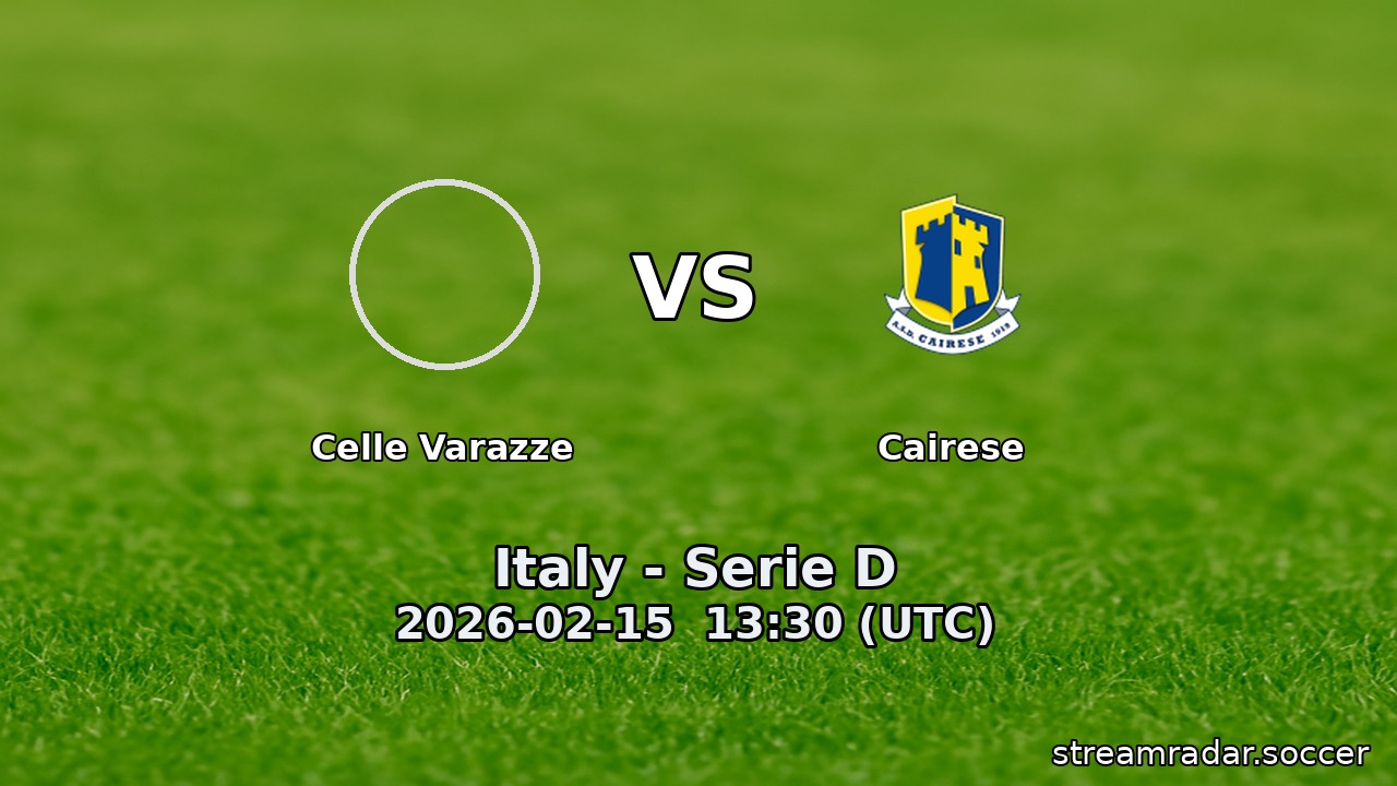 Celle Varazze vs Cairese