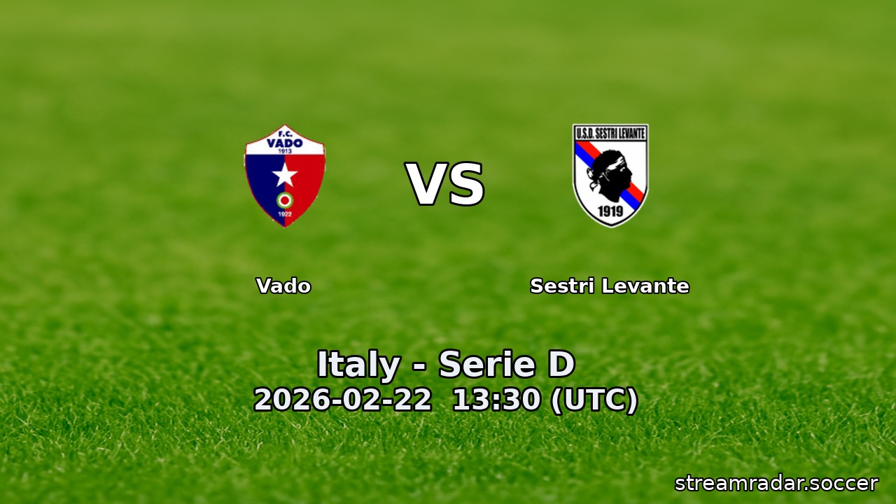 Vado vs Sestri Levante