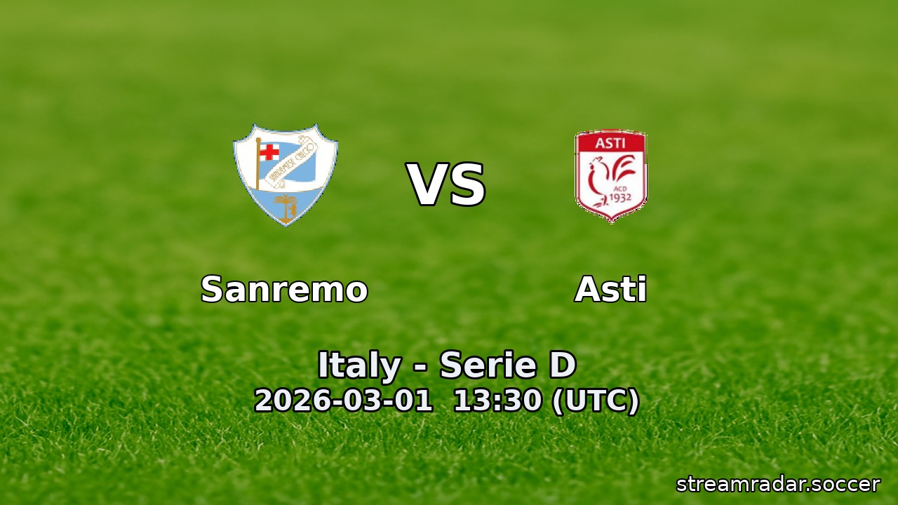 Sanremo vs Asti