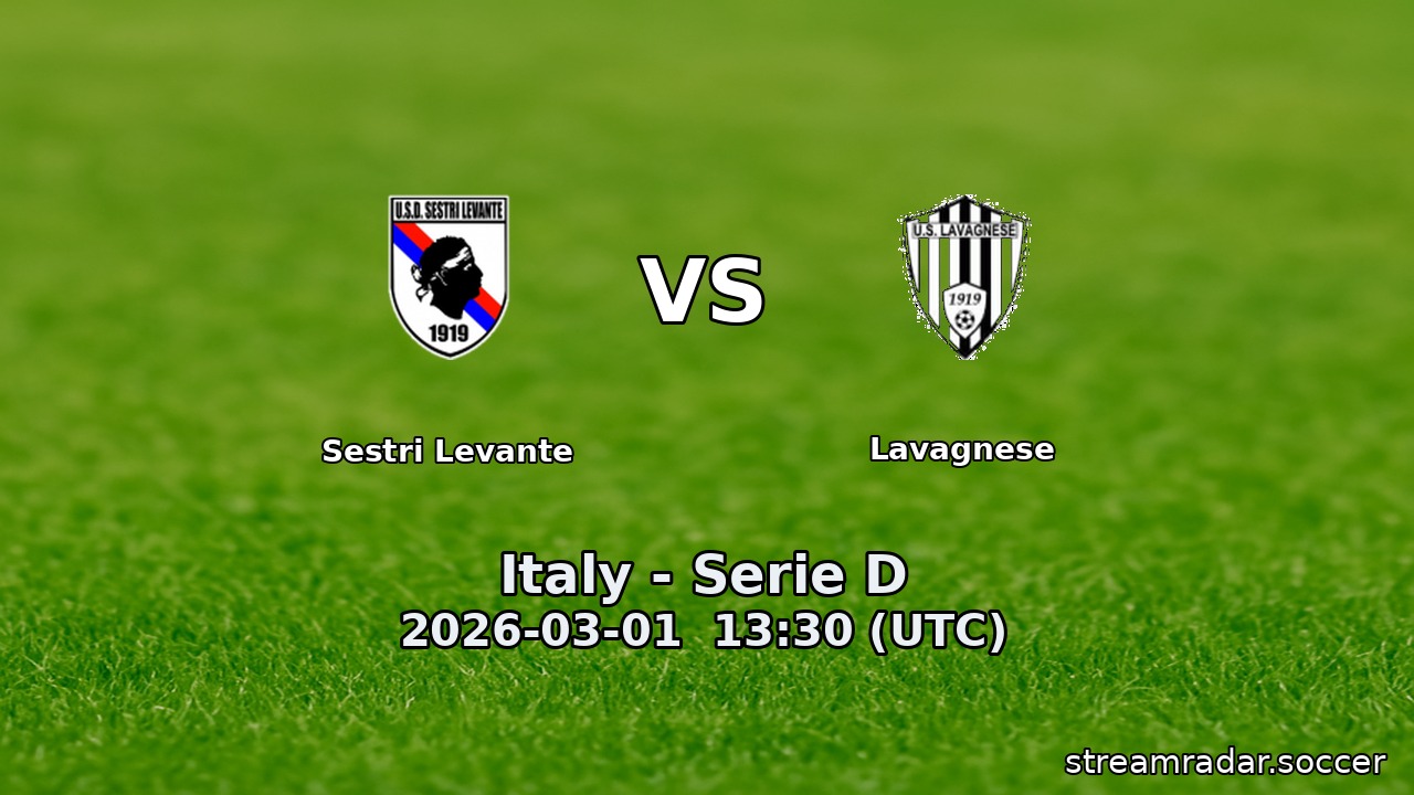 Sestri Levante vs Lavagnese