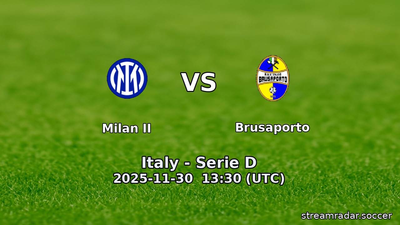 Milan II vs Brusaporto