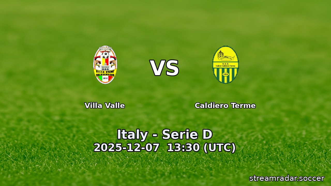 Villa Valle vs Caldiero Terme