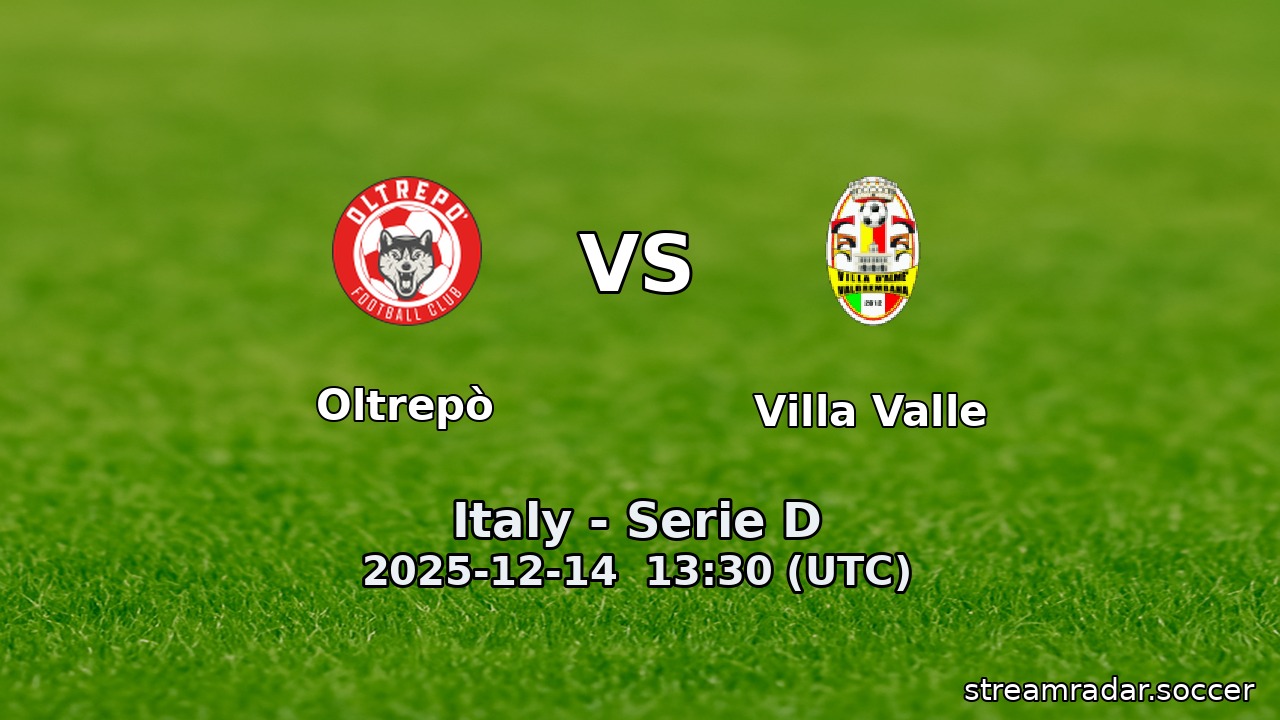 Oltrepò vs Villa Valle