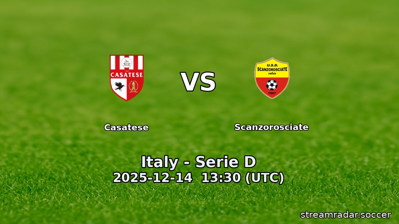 Casatese vs Scanzorosciate