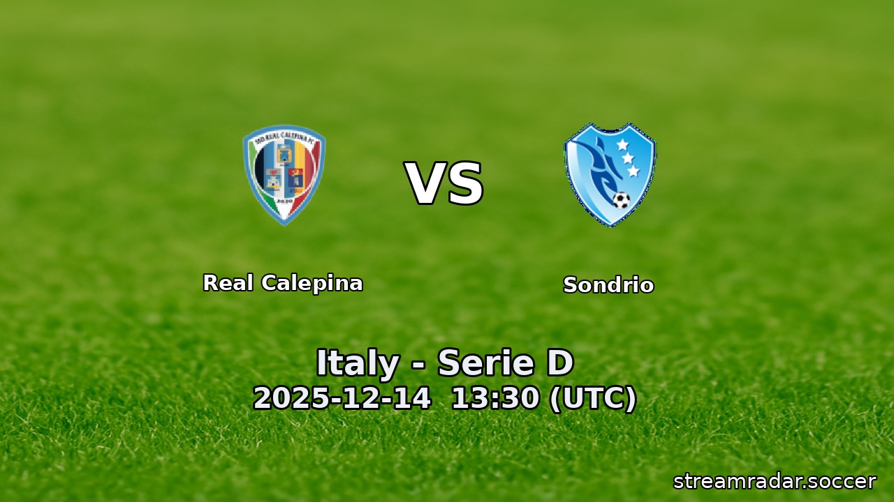 Real Calepina vs Sondrio