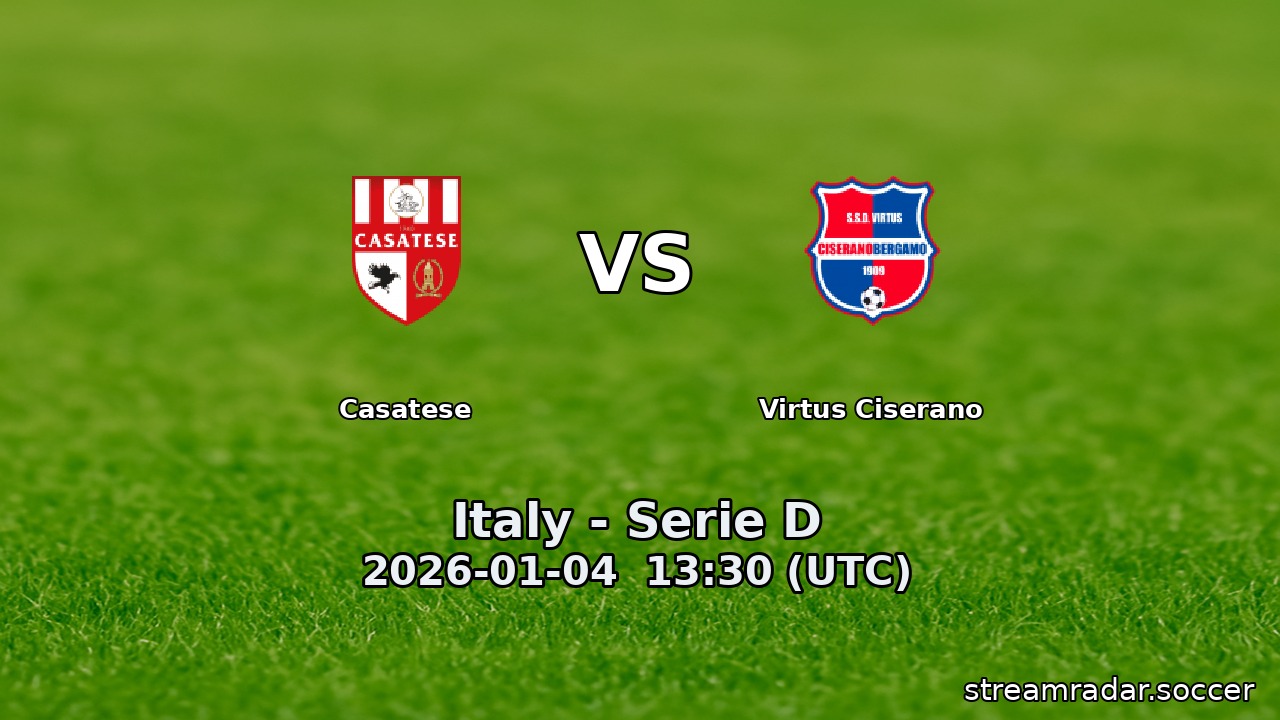 Casatese vs Virtus Ciserano