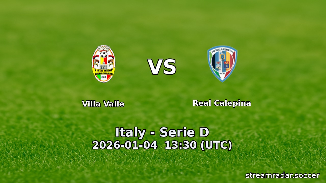 Villa Valle vs Real Calepina