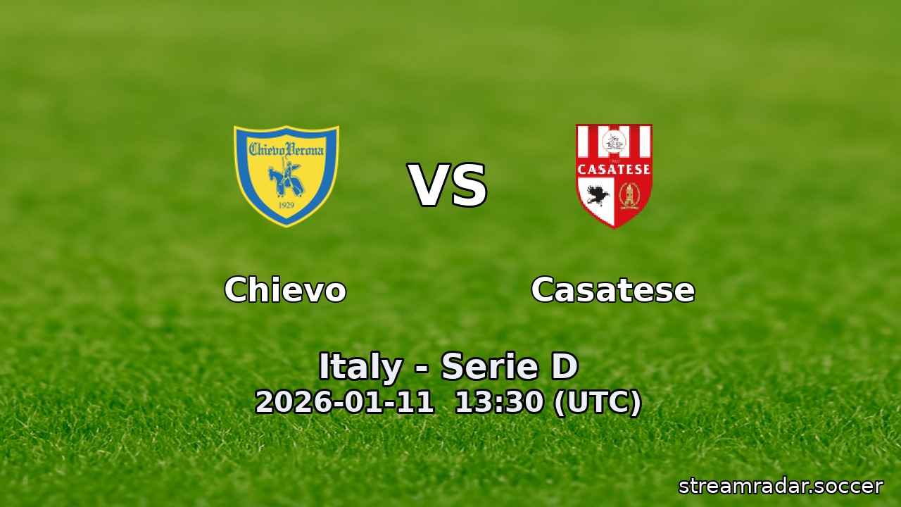 Chievo vs Casatese