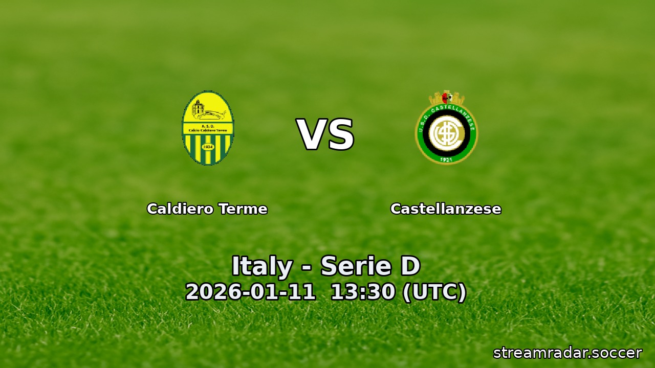 Caldiero Terme vs Castellanzese
