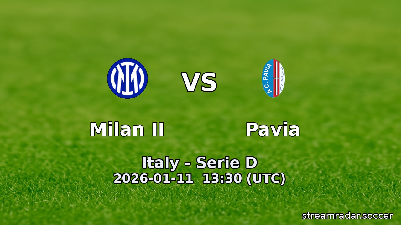 Milan II vs Pavia