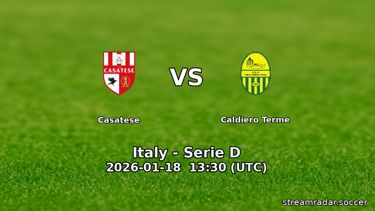 Casatese vs Caldiero Terme