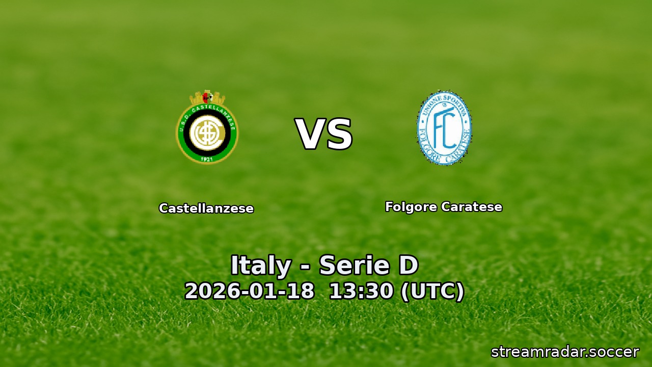 Castellanzese vs Folgore Caratese