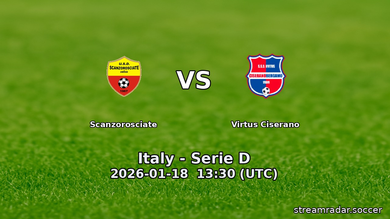 Scanzorosciate vs Virtus Ciserano