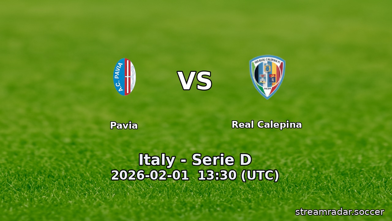 Pavia vs Real Calepina