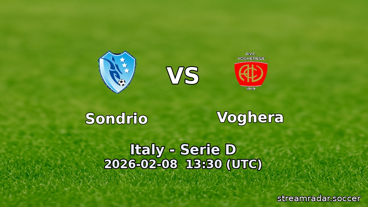 Sondrio vs Voghera
