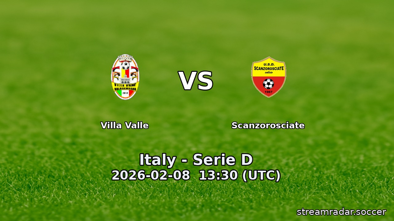 Villa Valle vs Scanzorosciate