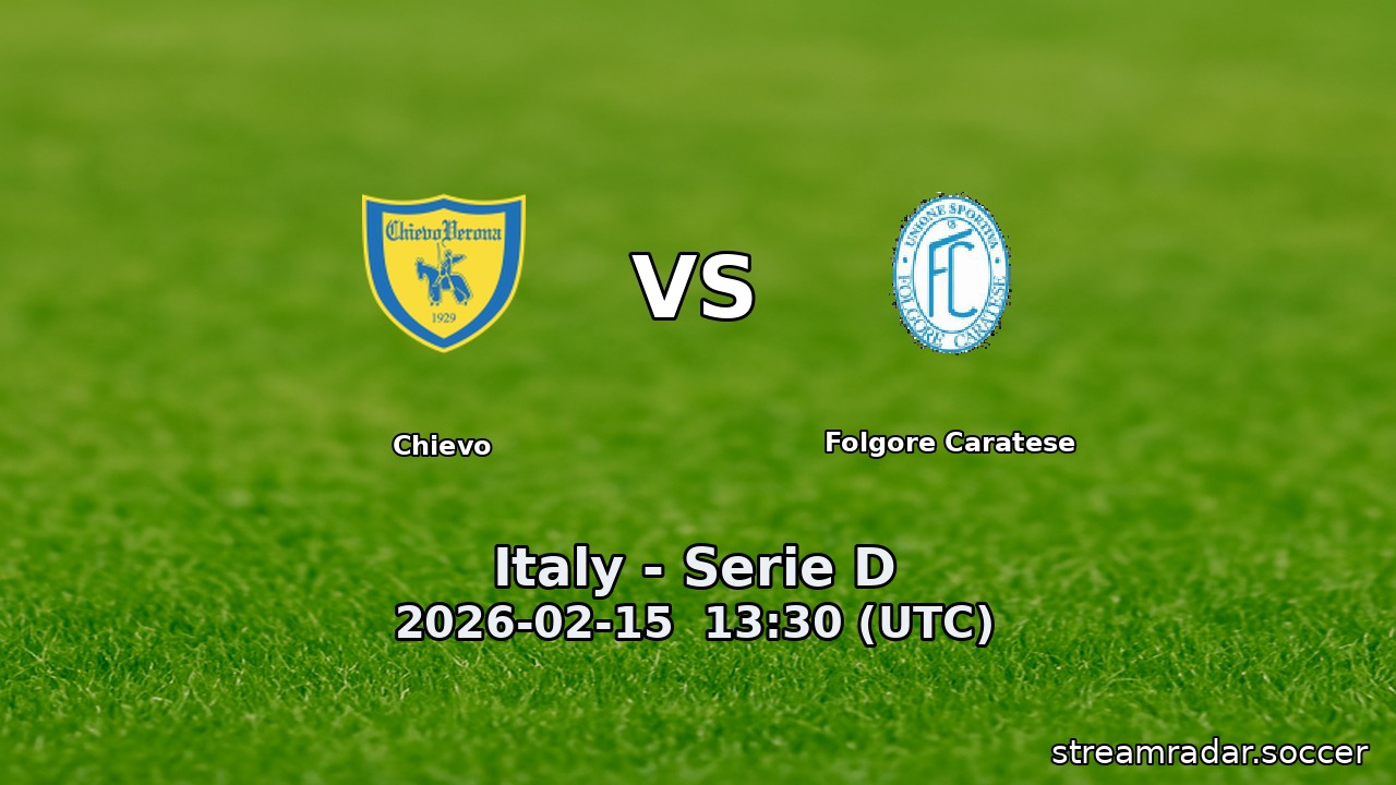 Chievo vs Folgore Caratese