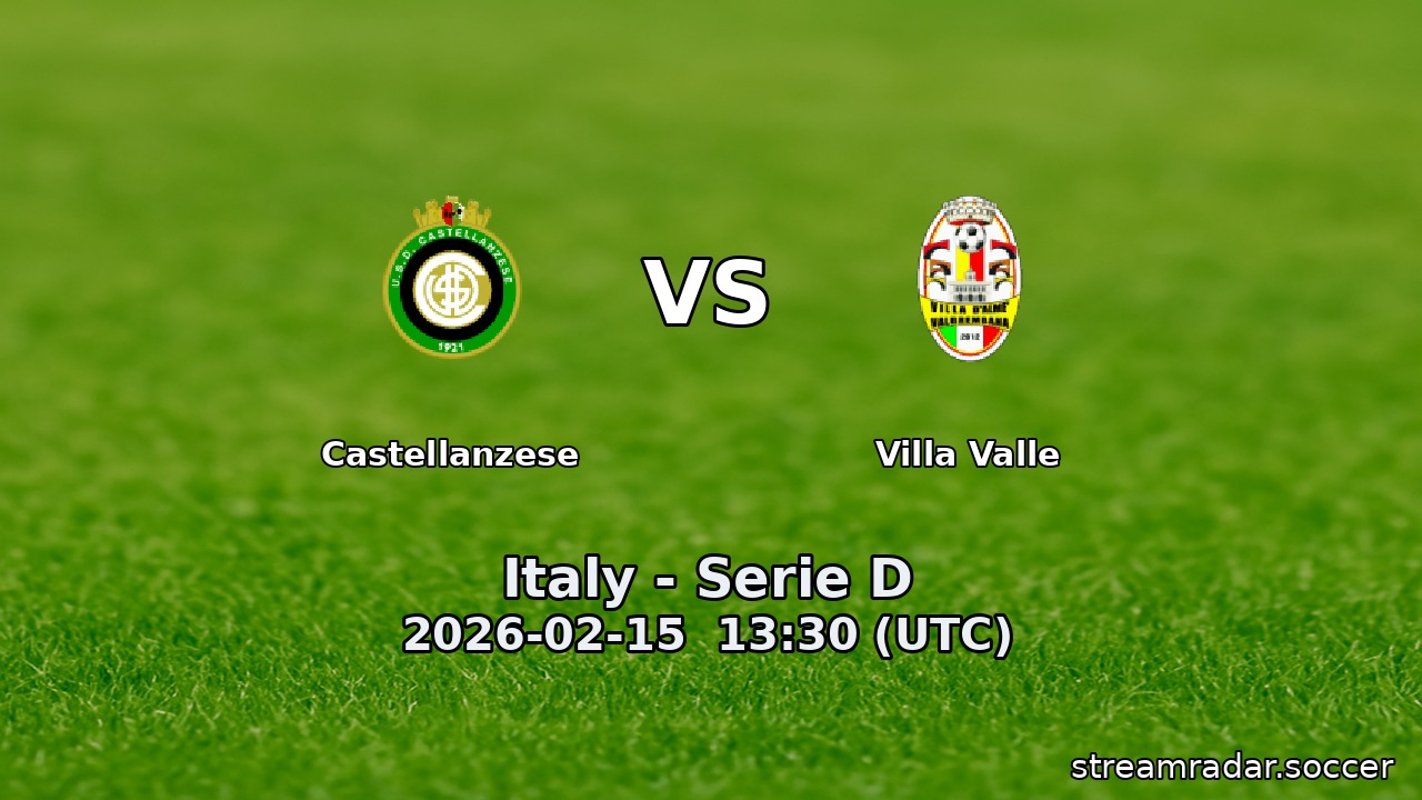 Castellanzese vs Villa Valle
