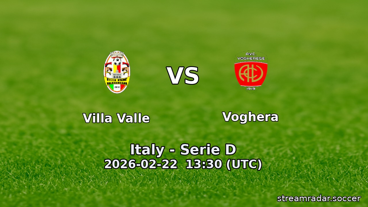Villa Valle vs Voghera