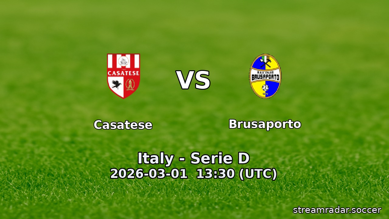 Casatese vs Brusaporto