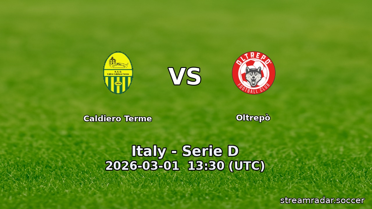 Caldiero Terme vs Oltrepò