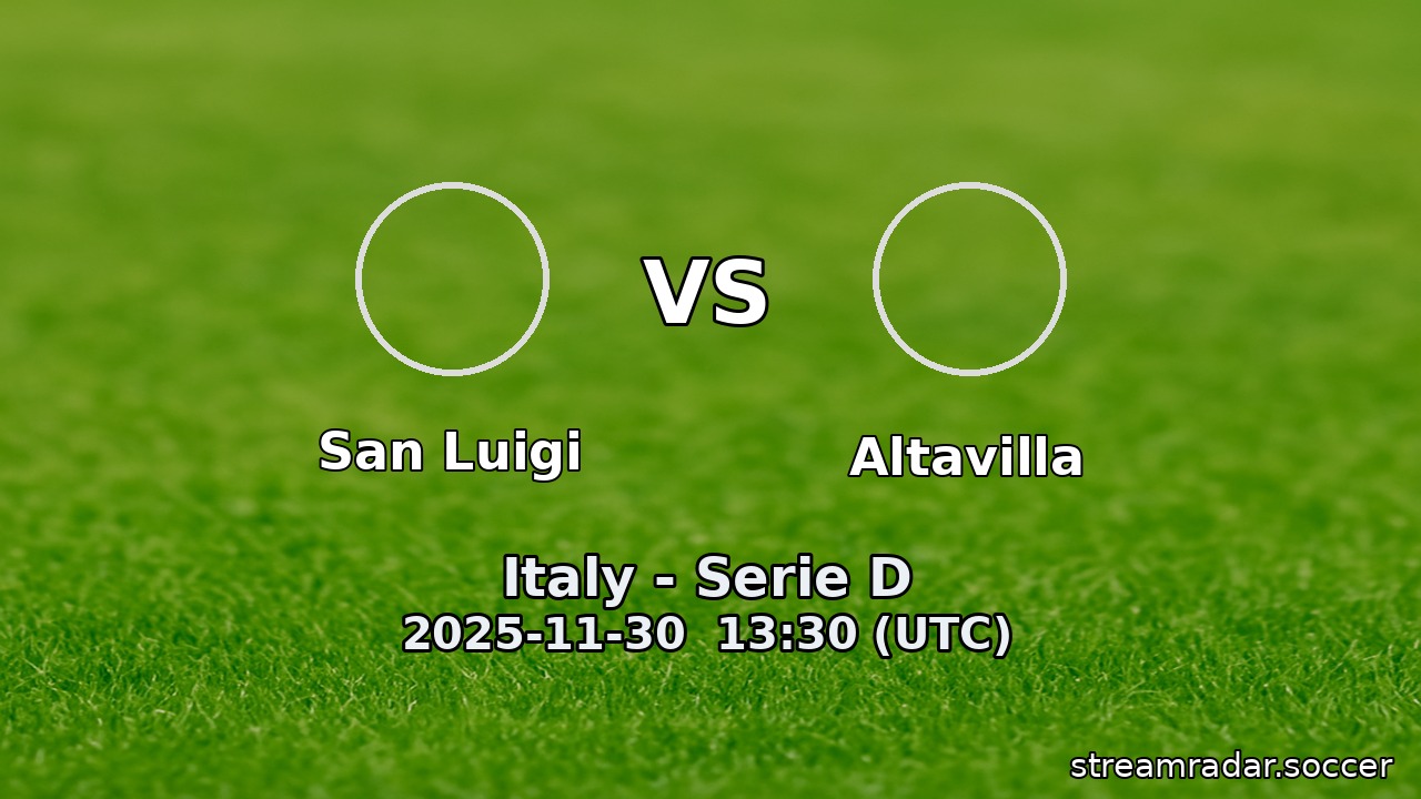 San Luigi vs Altavilla