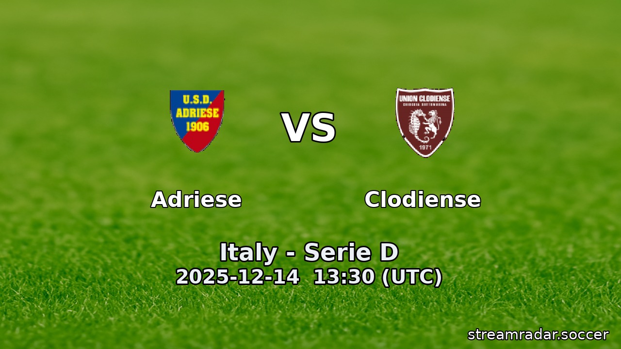 Adriese vs Clodiense