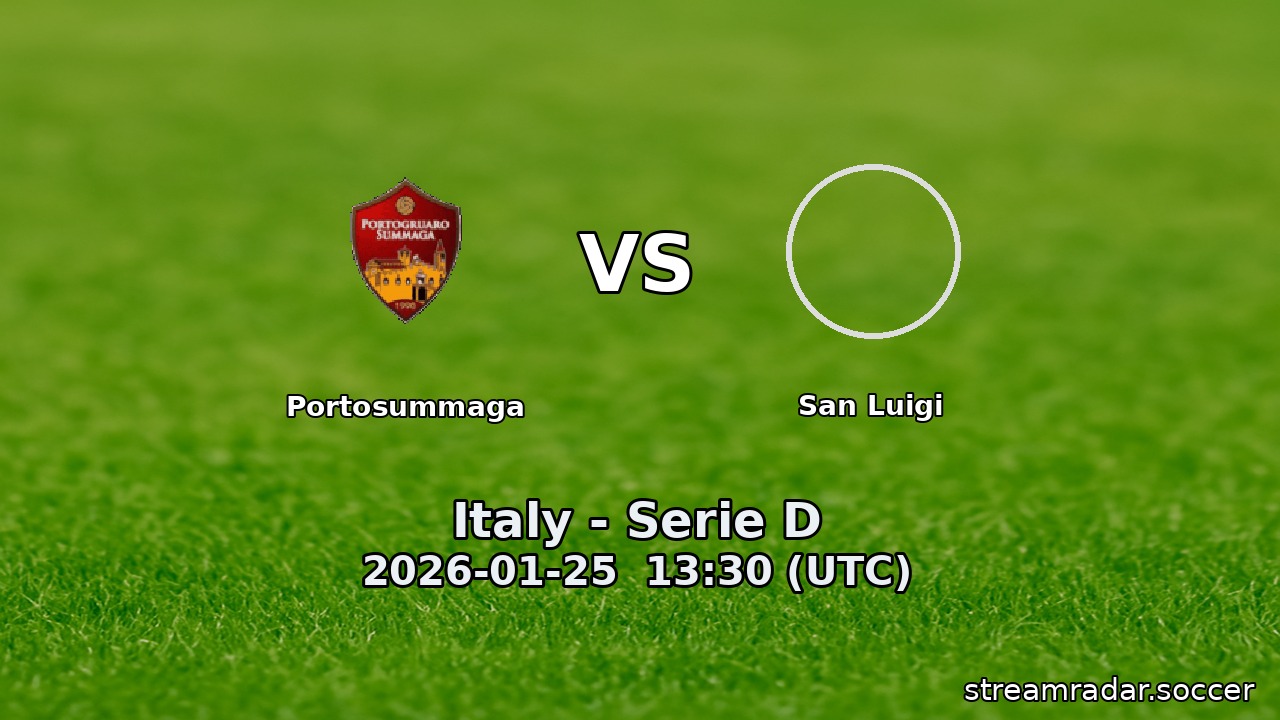 Portosummaga vs San Luigi
