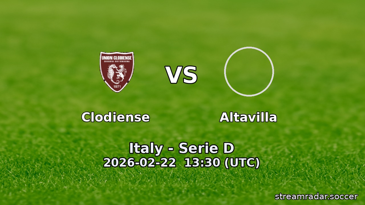 Clodiense vs Altavilla