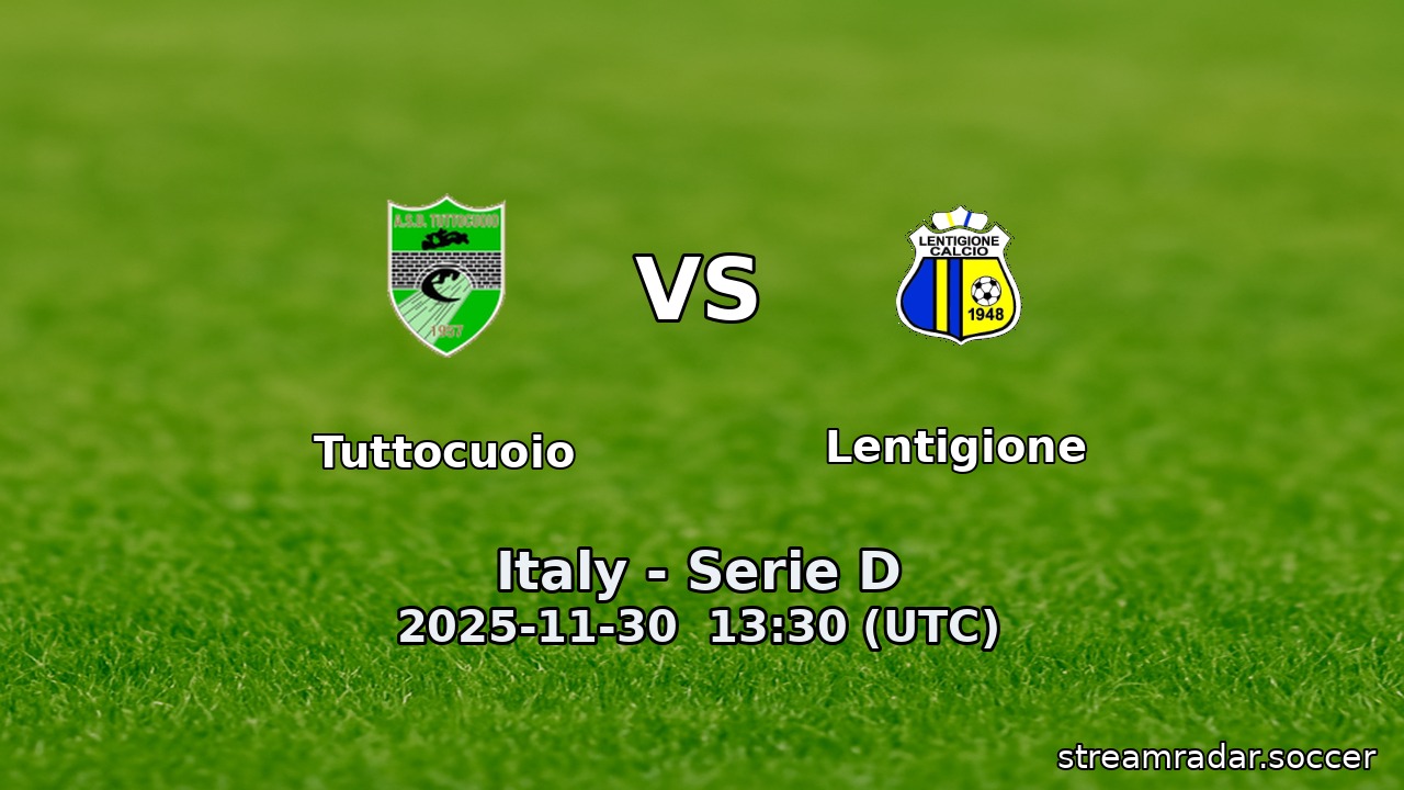 Tuttocuoio vs Lentigione