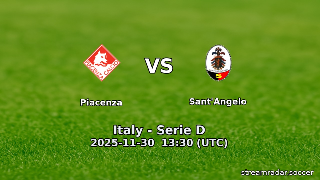 Piacenza vs Sant'Angelo