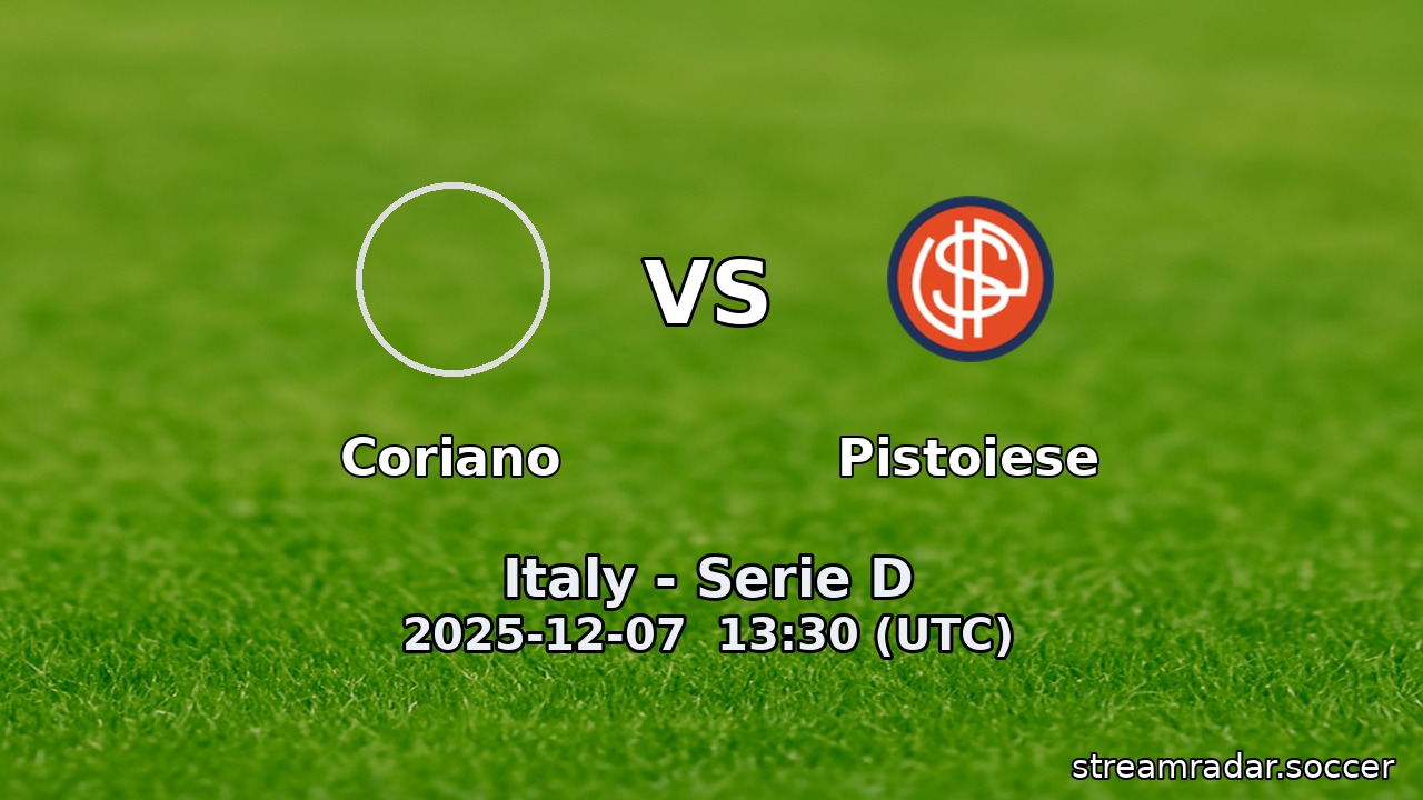 Coriano vs Pistoiese