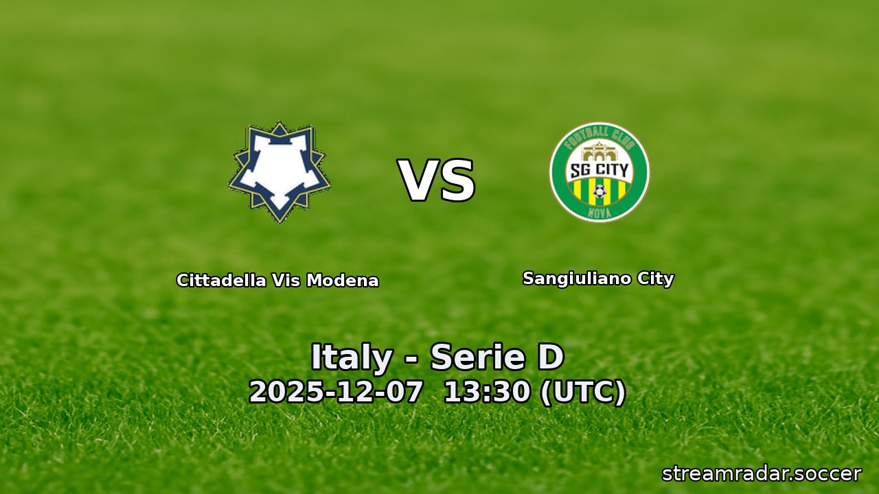 Cittadella Vis Modena vs Sangiuliano City