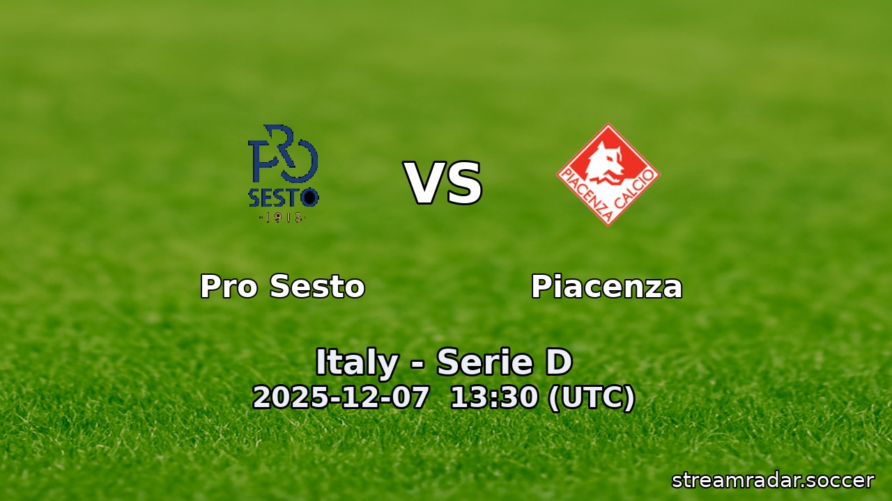 Pro Sesto vs Piacenza