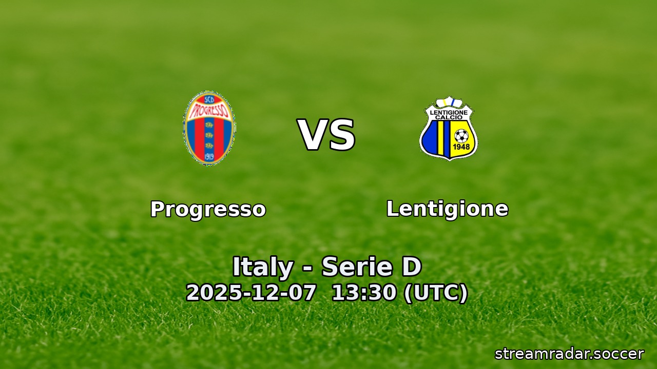 Progresso vs Lentigione