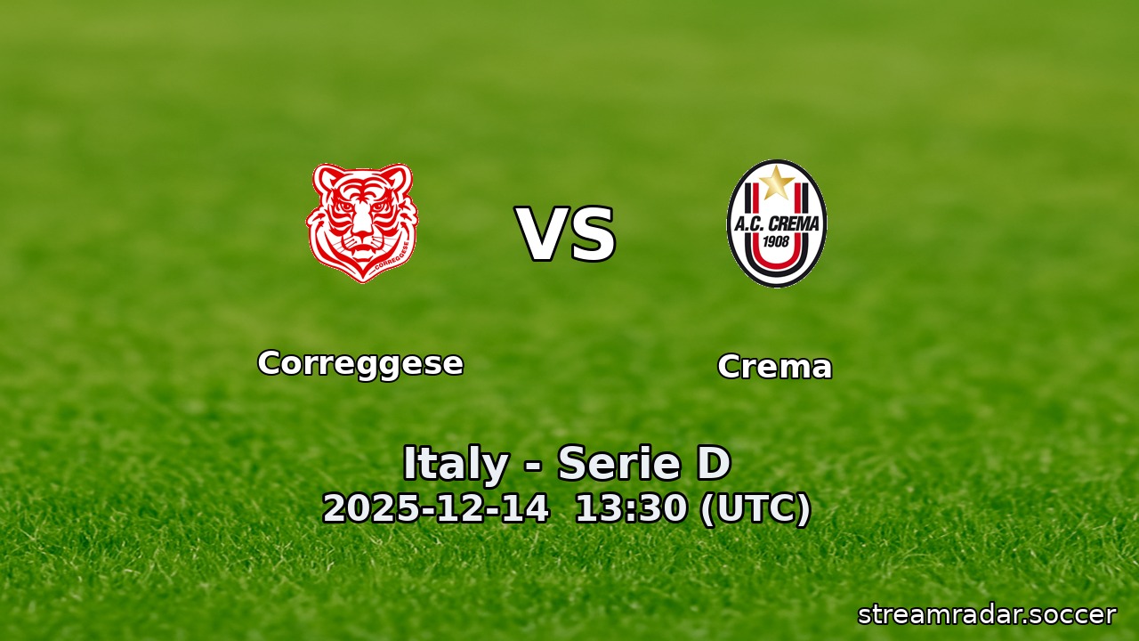 Correggese vs Crema