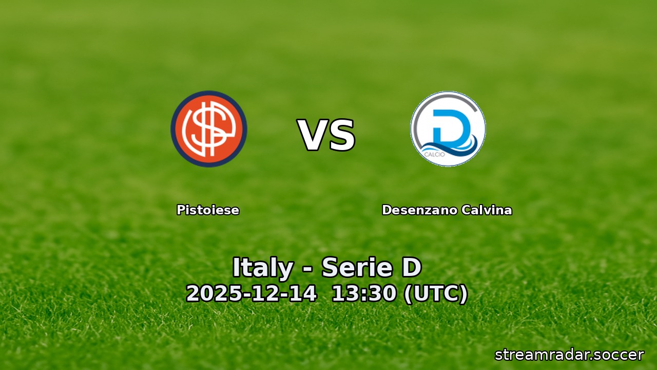 Pistoiese vs Desenzano Calvina