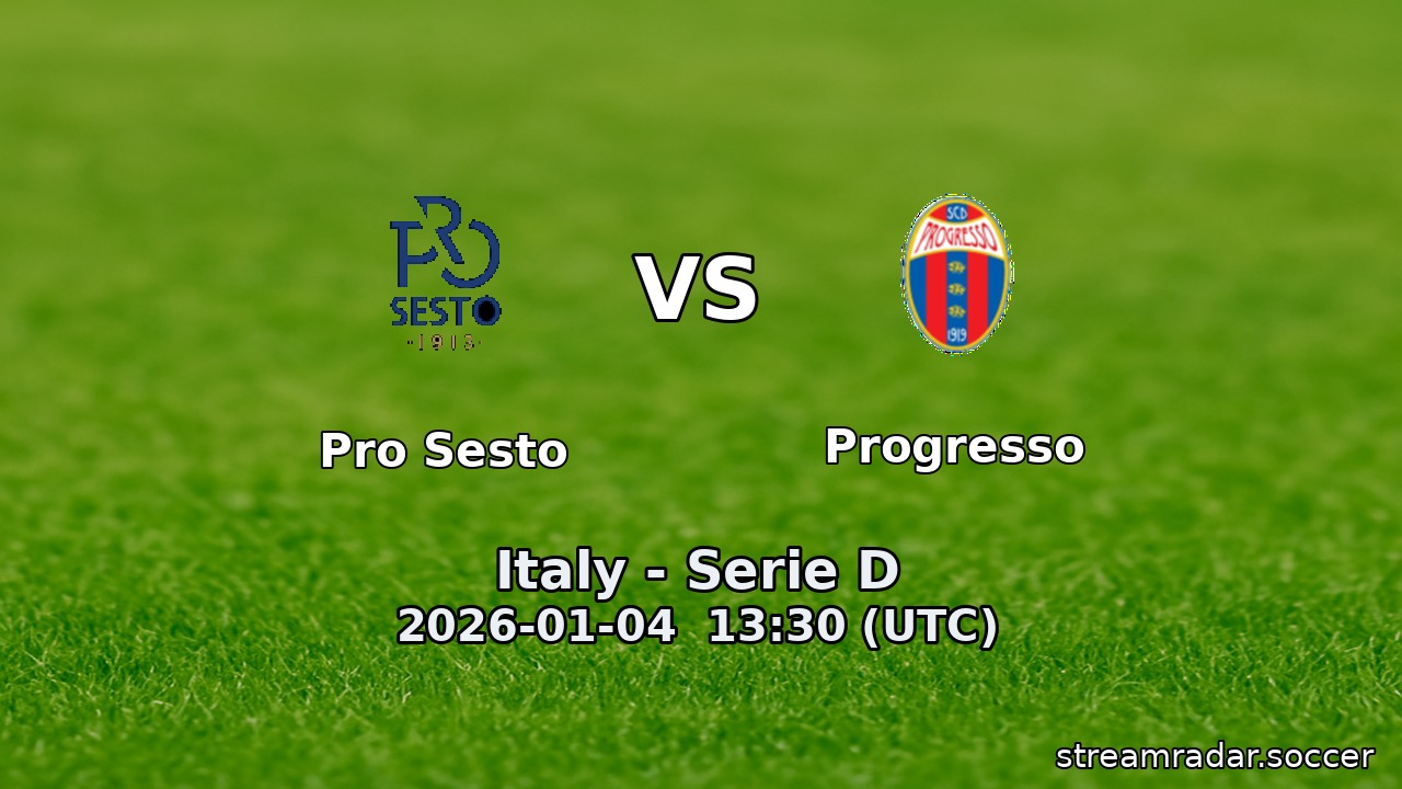Pro Sesto vs Progresso