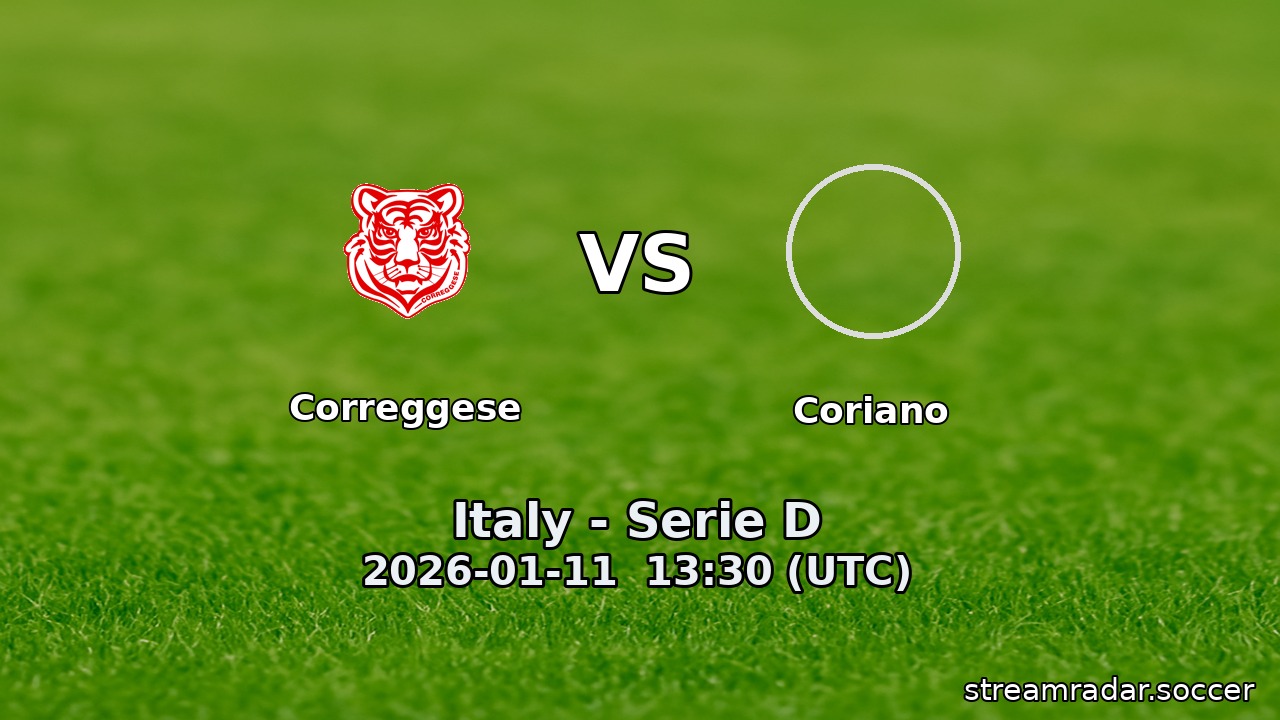 Correggese vs Coriano